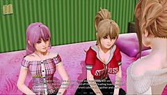 harem hotel 62 with anime game action