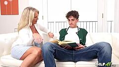 omg granny’s mega-boobs grew huge, now she’s getting fucked deep by monster cock!