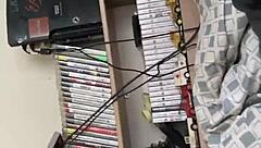 Man pleasuring himself on webcam and ejaculating