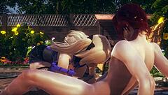 Yo, wanna see Fischl's POV blowjob with cum on face in Genshin hentai?