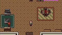 in this hentai game picking up various items during zombies retreat part 4 with big tits and ass