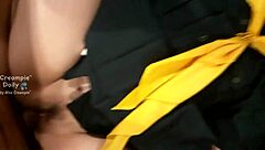 Heartbreaking Thai student in uniform gets creampied in intense encounter