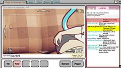 Fondling and flashing for tips in Risque Job game
