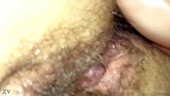 step mom and son playing with fat pussy. oiled fingering mommy roleplay