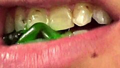 fifi foxx does mouth vore close up with gummy bears