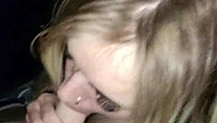 sexy anime girl sucking cock in truck at city center spot