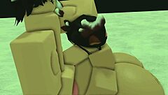 Animated porn with Roblox theme – Condo