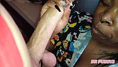 Angolan Woman Gets Handjob and Cumshot in Interracial Hardcore