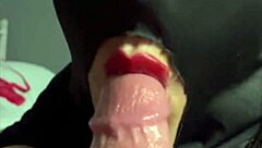 Enjoying a tasty dick in my mouth during casual encounter