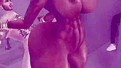 fucking a delicious brunette's ass in the bedroom