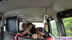 Busty Ebony With Glasses Sex In The Cab