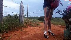 I met a blonde on the road and things got public.