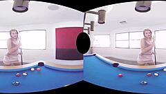 Blonde beauty Arya Fae celebrates Valentine's in VR.