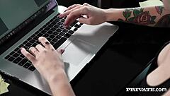 Private com - her first facial.