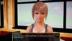 In my new family, redhead teen plays erotic game