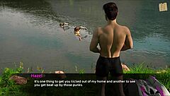 i start flirting with the hot brunette in the game