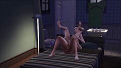 Beautiful redhead in solo play in The Sims 4
