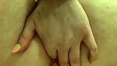 fast amateur blonde has creamy orgasm close up