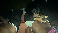 Yolanda Yamz sucks two dicks at the park.