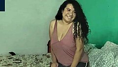 I met my curvy neighbor on the street and took her home to photograph her big tits