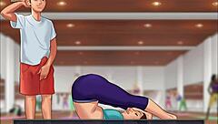 i got horny during photo shoot, photographer cums in mouth then fucks me doggy