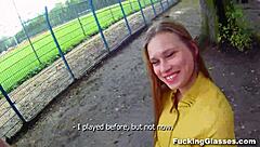 fucked emma with glasses on construction site teen pussy