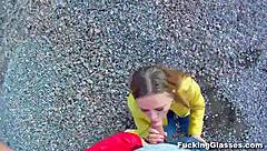 fucked emma with glasses on construction site teen pussy