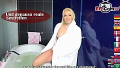 Intense outdoor anal threesome with double penetration for the curvy slut