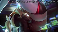 D.Va, Mercy, and Widowmaker dive into intense lesbian licking and blowjobs on the battlefield.