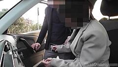 Outdoor sex with a voyeur: my wife's kinky car antics