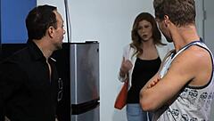 yo, classy babe gets slammed hard from behind in steamy action