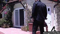 Alex Legend fucks Krissy Lynn in the backyard