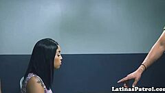 Latina Immigrant Sucks US Officer's Cock
