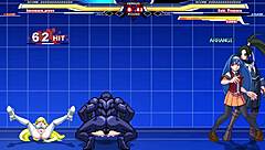 Arcana Heart vs Kuromaru in a steamy hentai battle