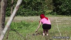 Wow, The Centerfold Sucks Up Every Drop Of Cum On Her Face!