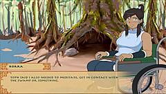 Visual novel style adult game with busty women and anime-like graphics