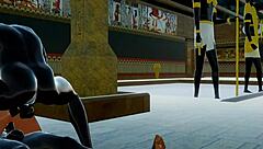 Candace enjoys double penetration in hentai anime style