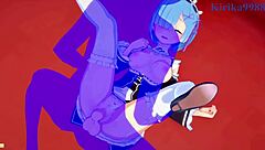 Emilia, Rem, and Subaru in intense 3D hentai action