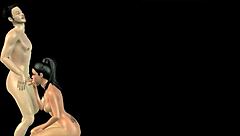 Indian Bhabhi Blowjob In 3D?