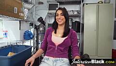 Latina teen expertly services big black cock in full movie