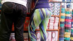 Tremendous ass spied on in voyeur scene!