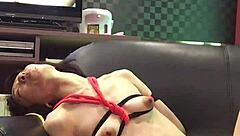 Hotel sofa bondage with av streaming while humiliating miyuki