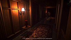 Redhead MILF with big ass and tits gives blowjob, bent over for creampie POV.