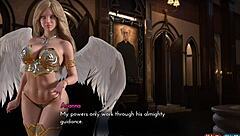 3D cartoon featuring sexy angel babe in Genesis Order