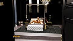 Big cock and smooth pussy in a hot scene from a TV show