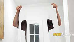 Freeuse Sofia Lee's big tits and curvy body in cloak of invisibility