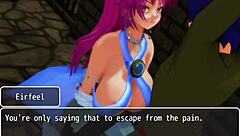 Hentai game with animated scenes of a girl being a hero - Eirfeel 2