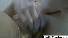 sexy nadia takes a bath with rubber duckies in hardcore solo masturbation