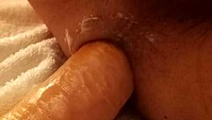 Pegging Him Hard with Dildo Until He Cums in Wild Action