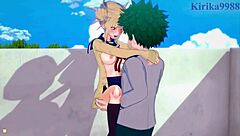Himiko Toga and Izuku Midoriya in intense 3D hentai